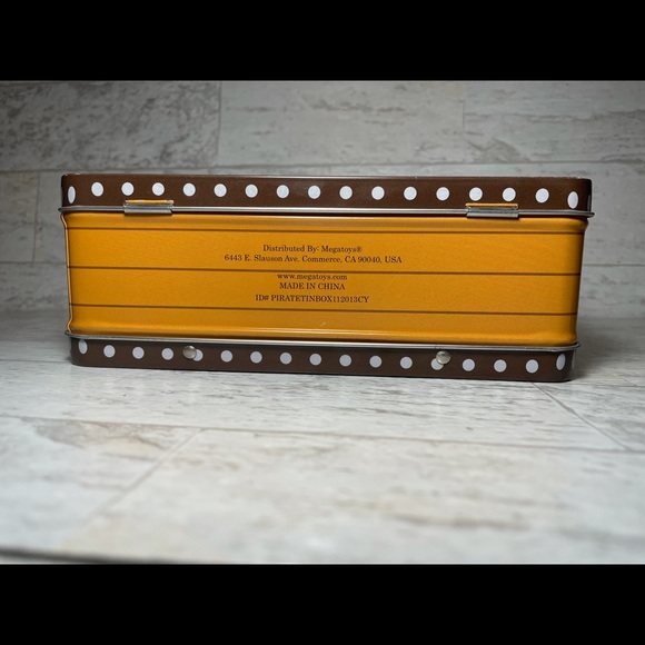 Pirates Skull Crossbones Kids lunch box tin Metal - Picture 7 of 12